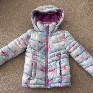 NEW SO Girls Colorful Winter Puffer Full Zip Hooded Jacket Size 4/5
